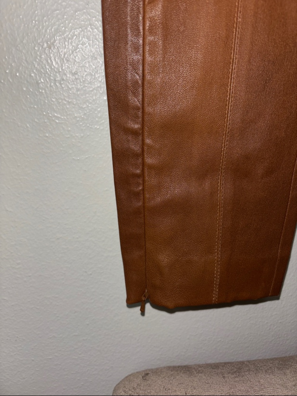 NWT Polo by Ralph Lauren Brown Leather-Look Slim Pants Size L - Picture 8 of 8